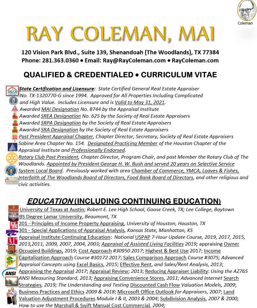 Ray Coleman credentials